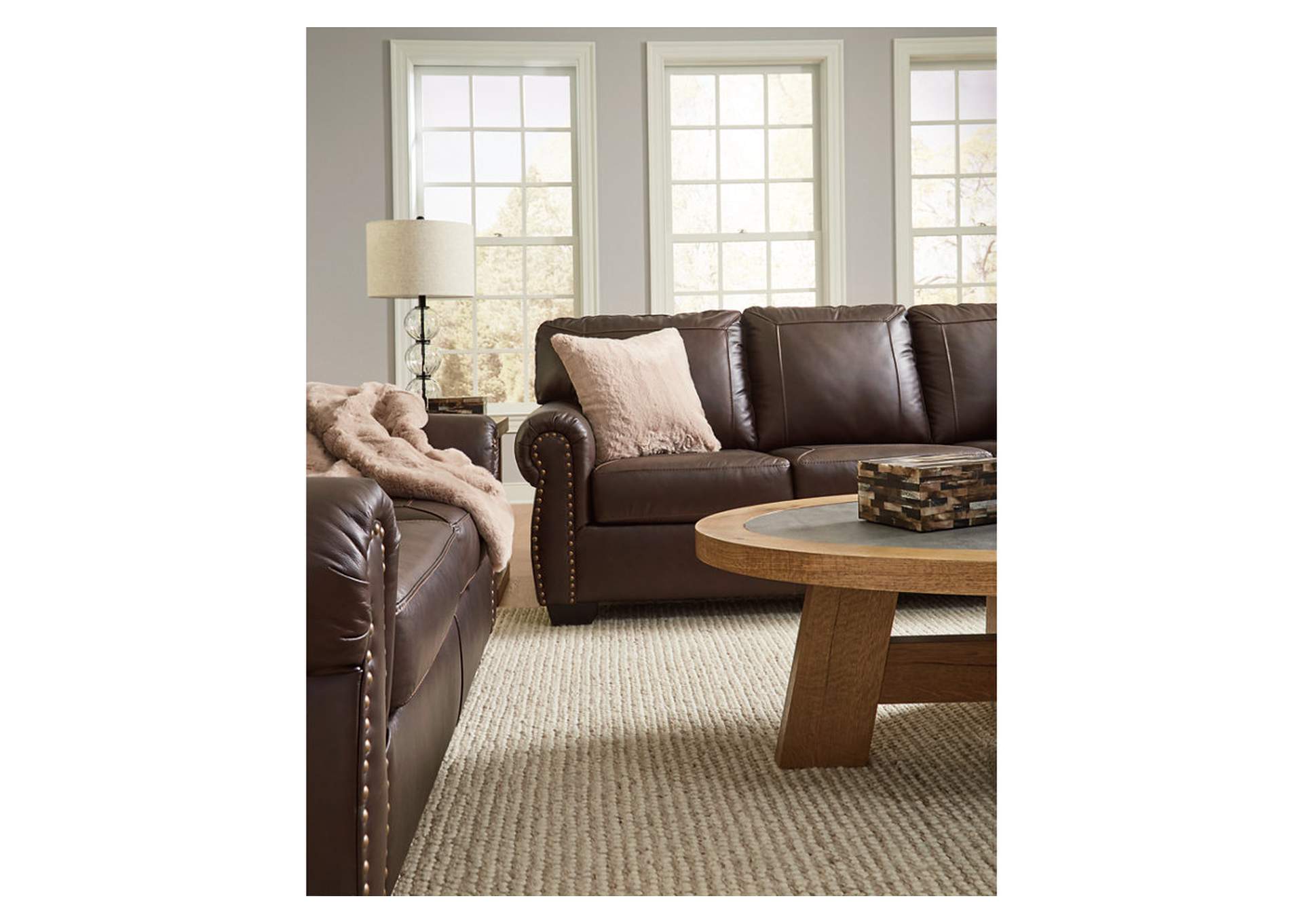 Colleton Leather Sofa and Loveseat,Signature Design By Ashley