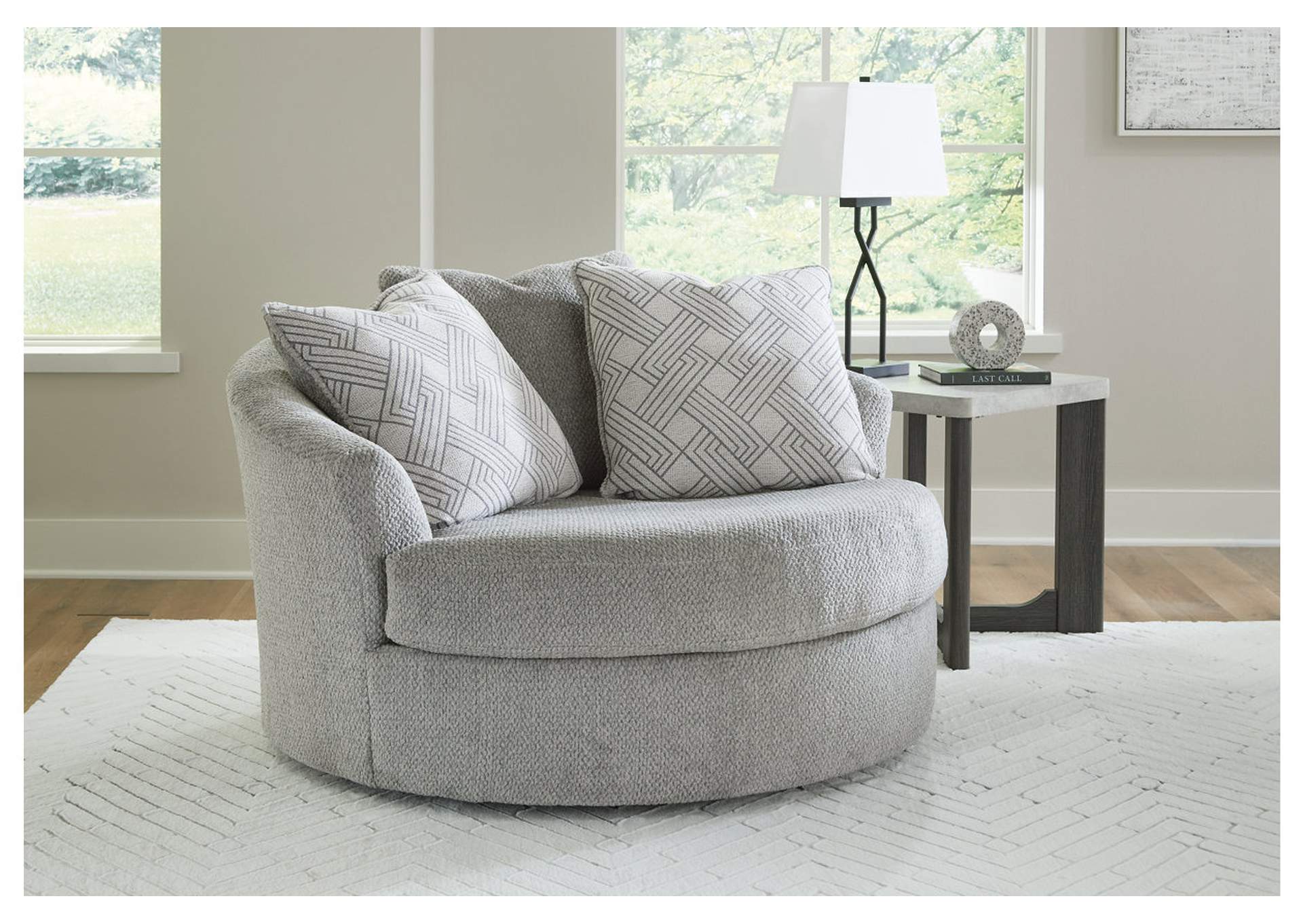 Casselbury Oversized Swivel Accent Chair,Signature Design By Ashley