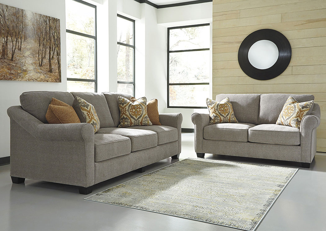 Leola Slate Sofa and Loveseat,ABF Benchcraft