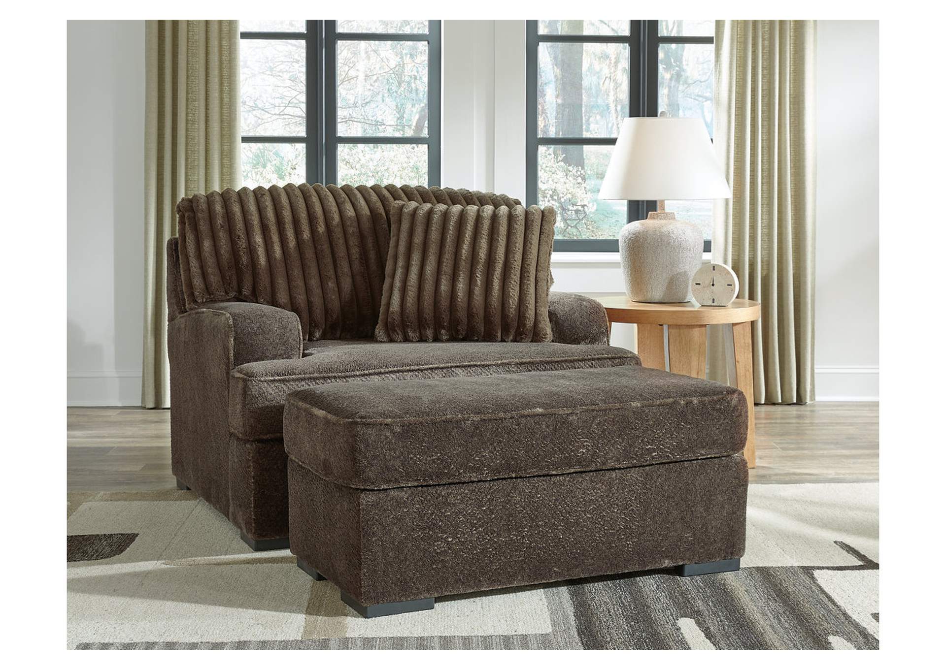 Aylesworth Sofa, Loveseat, Chair and Ottoman,Benchcraft