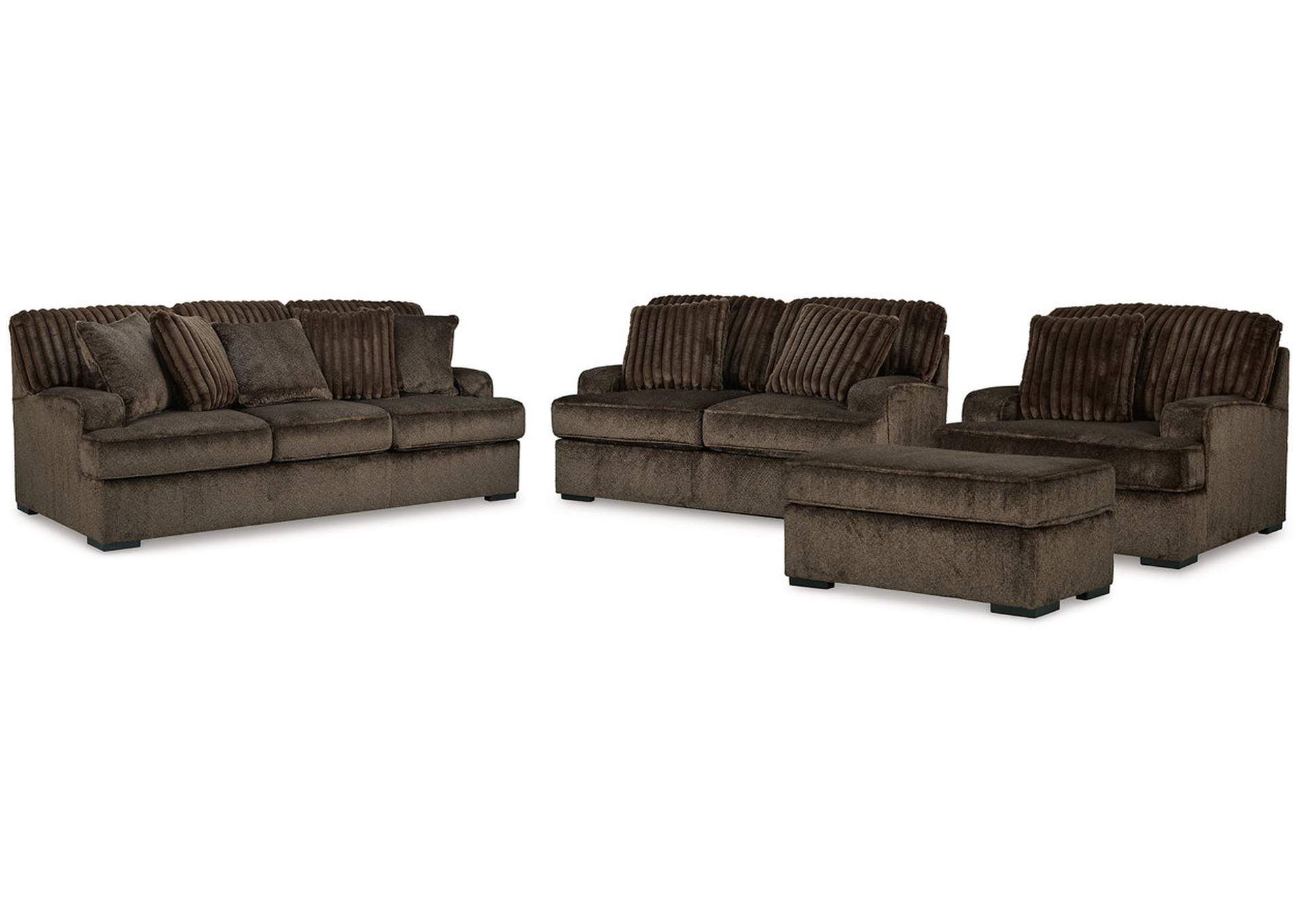 Aylesworth Sofa, Loveseat, Chair and Ottoman,Benchcraft