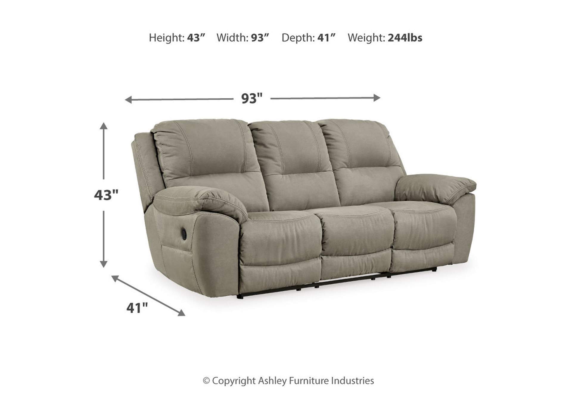 Next-Gen Gaucho Reclining Sofa,Signature Design By Ashley