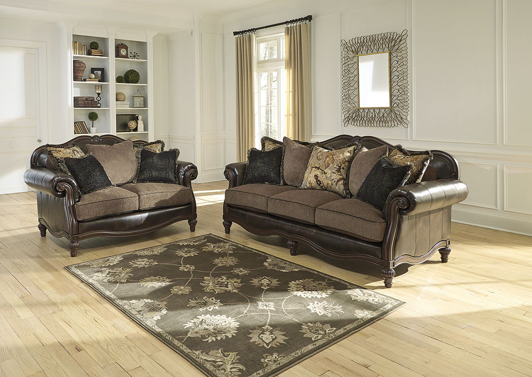 Winnsboro DuraBlend Vintage Sofa and Loveseat,ABF Signature Design by Ashley