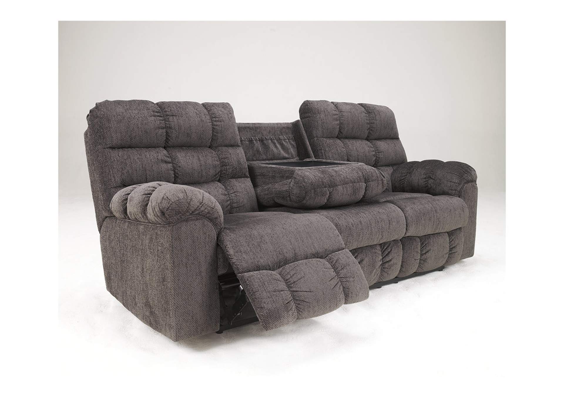 Acieona Reclining Sofa with Drop Down Table,Signature Design By Ashley
