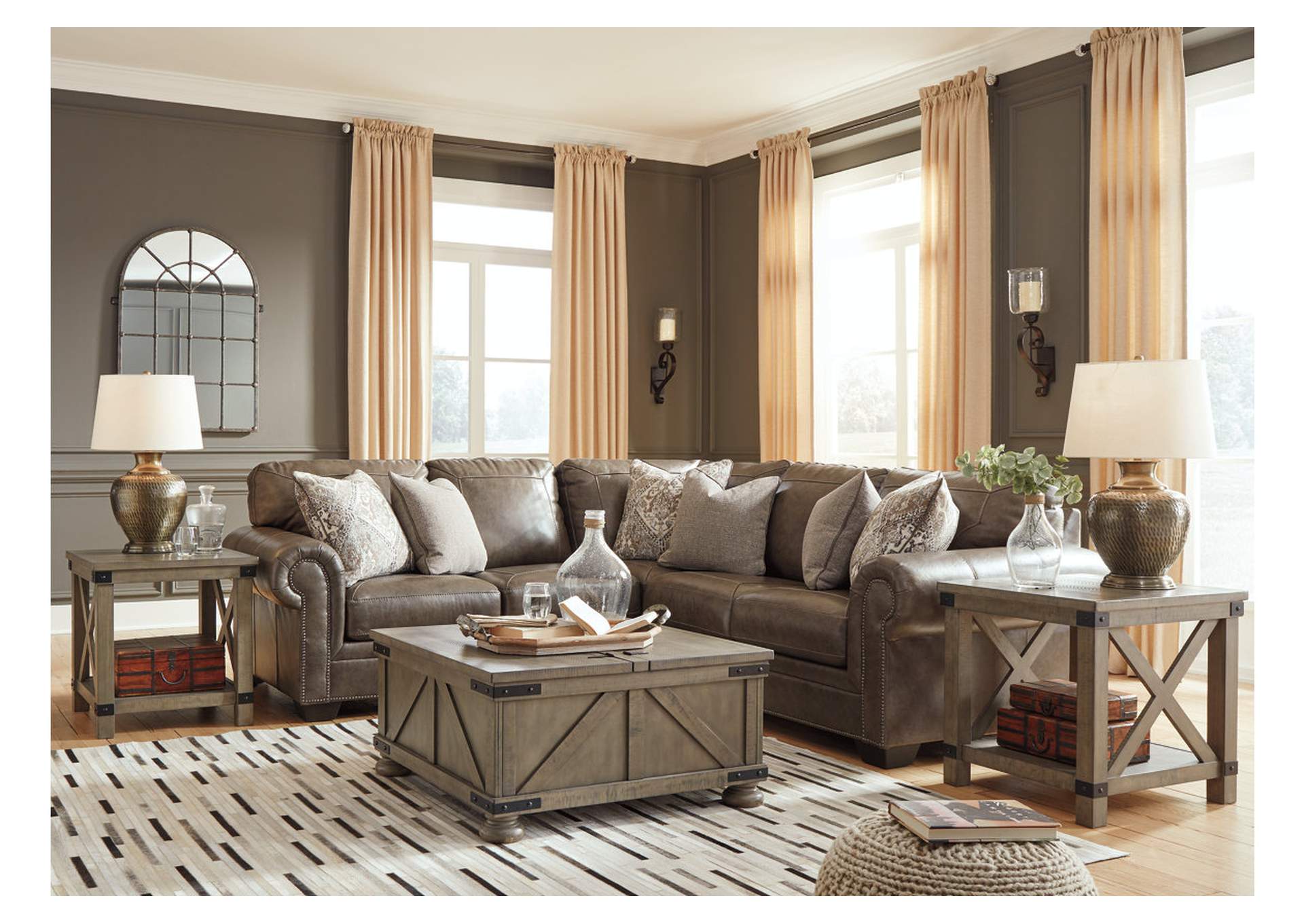 Roleson Gray 2 Piece Sectional,Signature Design By Ashley