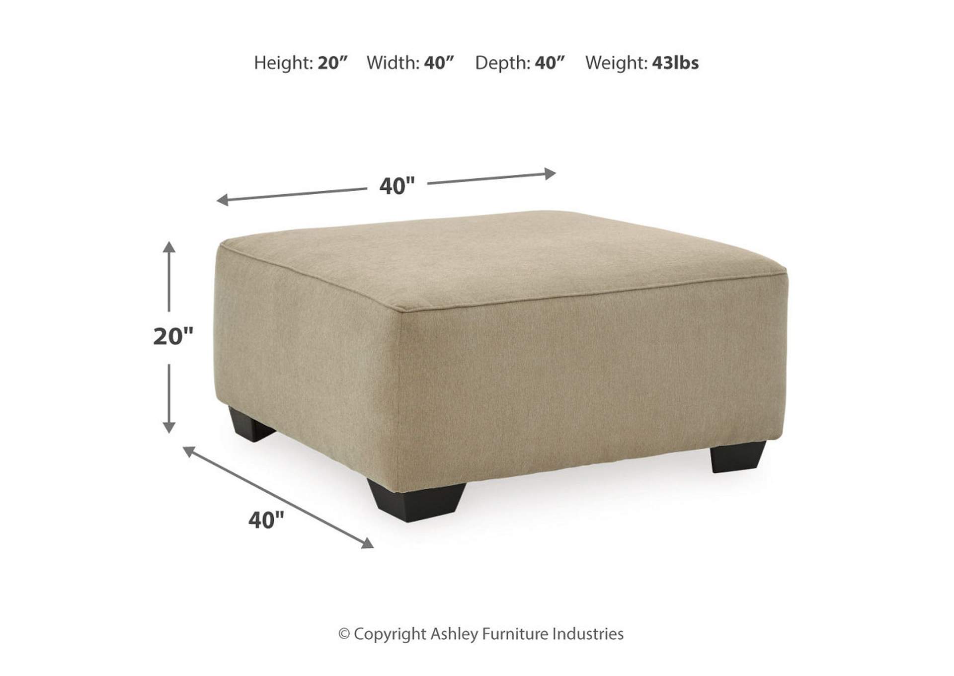 Lucina Oversized Accent Ottoman,Signature Design By Ashley