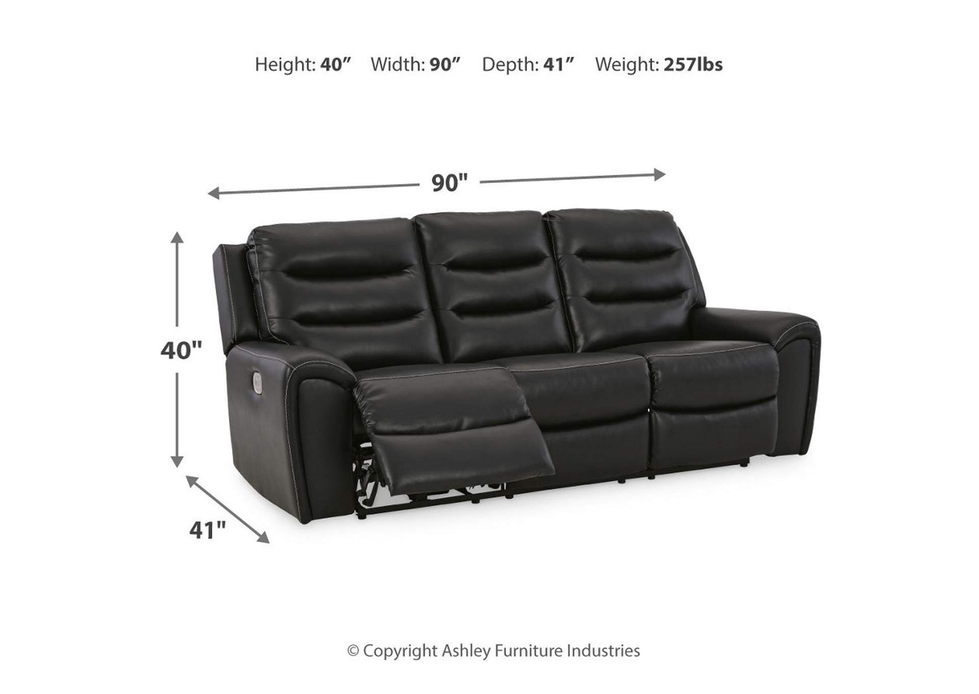 Warlin Power Reclining Sofa,Signature Design By Ashley