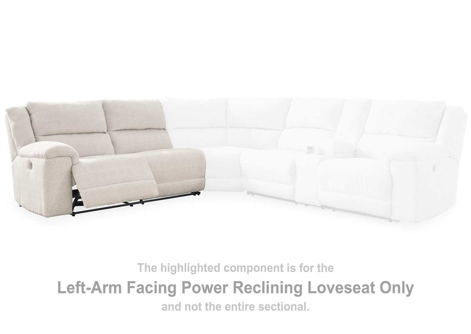 Keensburg Left-Arm Facing Power Reclining Loveseat,Signature Design By Ashley