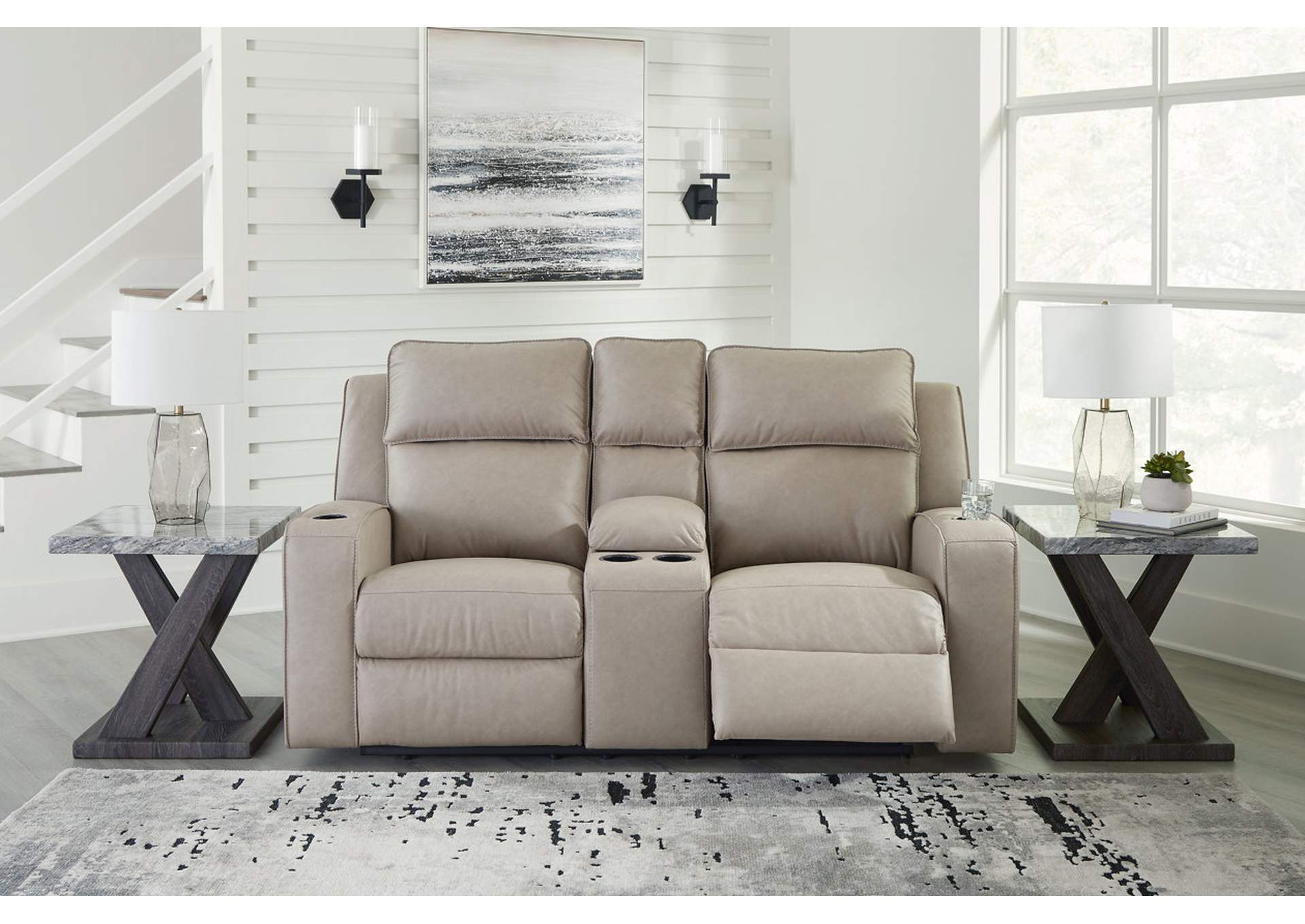 Lavenhorne Reclining Loveseat with Console,Signature Design By Ashley