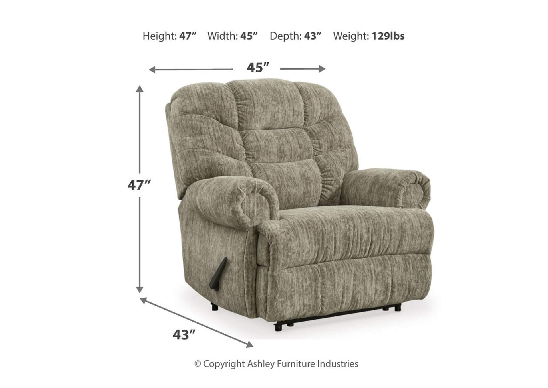 Movie Man Recliner,Signature Design By Ashley