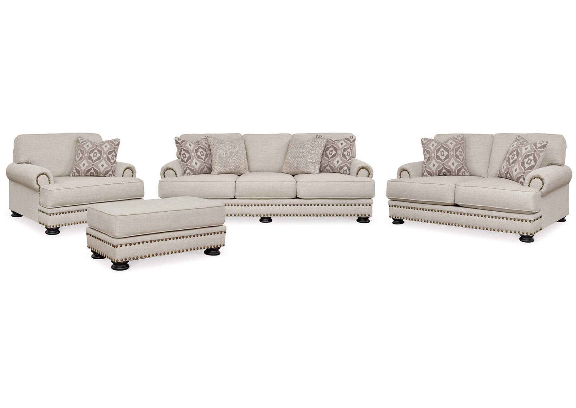 Merrimore Sofa, Loveseat, Oversized Chair and Ottoman,Benchcraft