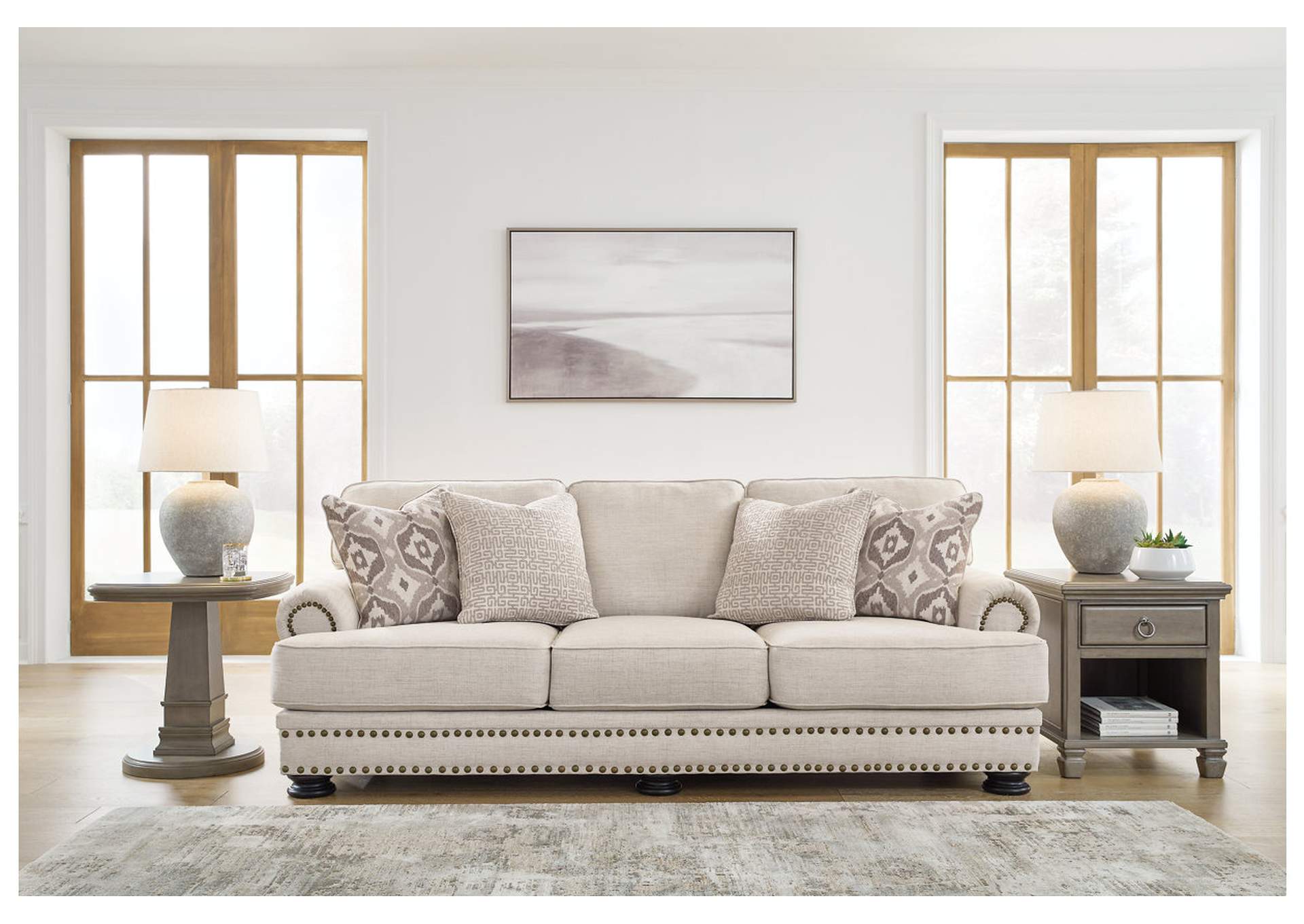 Merrimore Sofa, Loveseat, Oversized Chair and Ottoman,Benchcraft