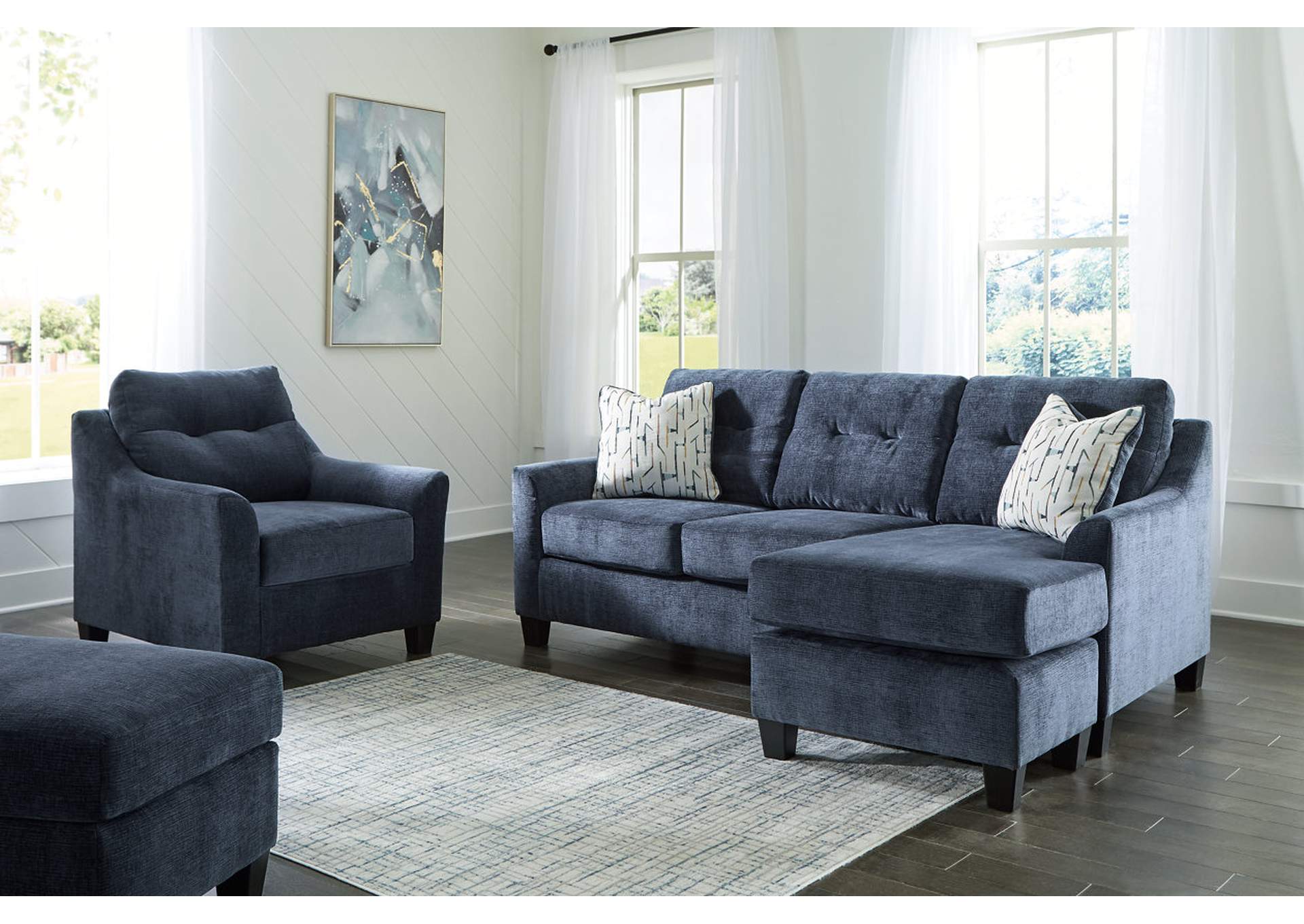 Amity Bay Sofa Chaise, Chair, and Ottoman,Benchcraft