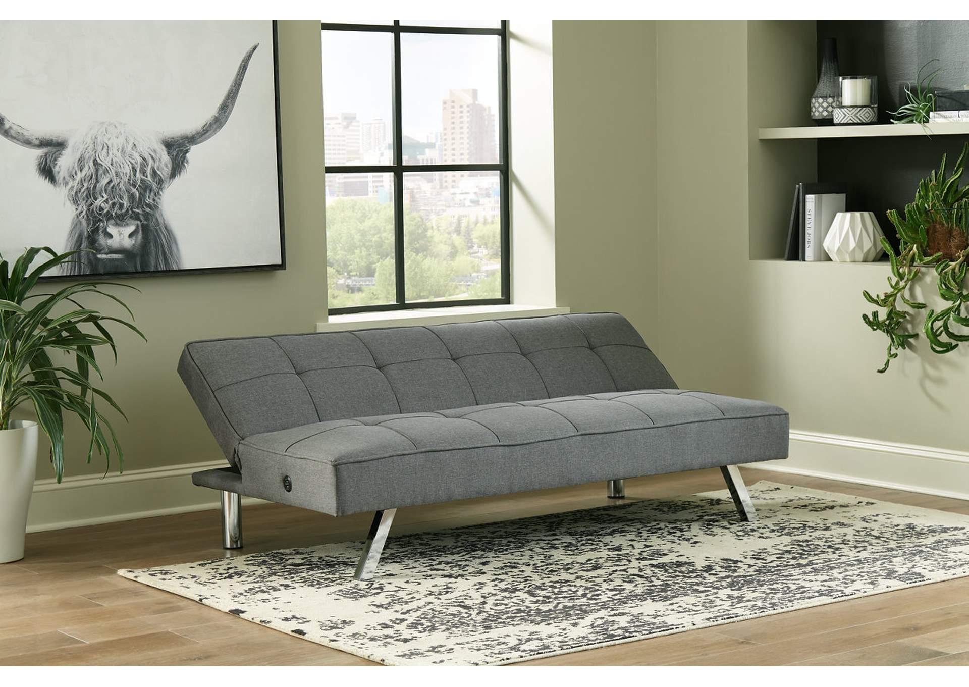 Santini Flip Flop Armless Sofa,Signature Design By Ashley
