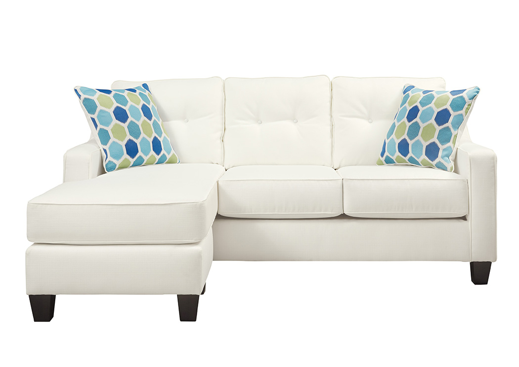 Aldie Nuvella White Sofa Chaise,ABF Benchcraft