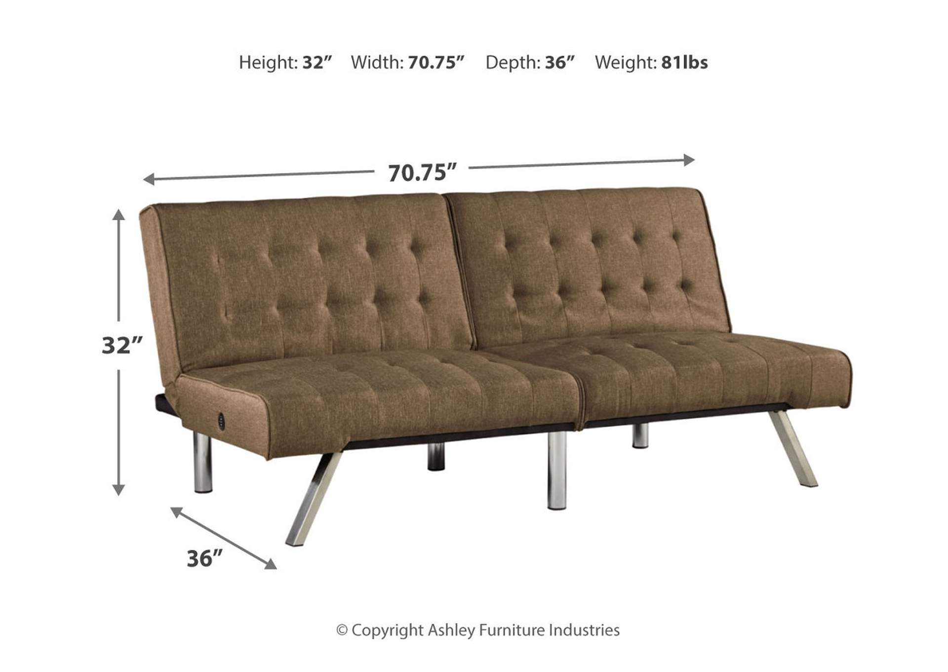 Sivley Flip Flop Armless Sofa,Signature Design By Ashley