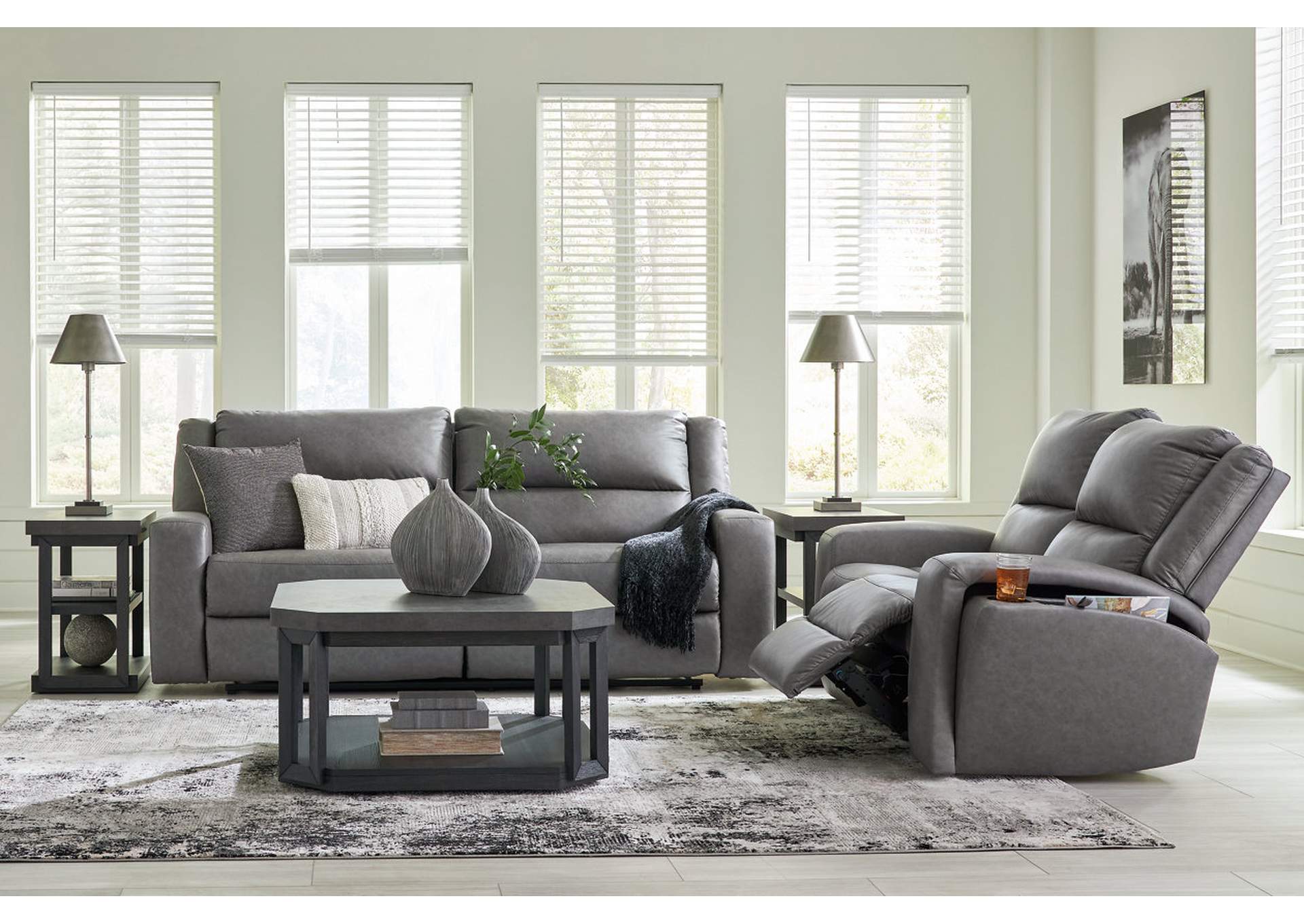 Brixworth Manual Reclining Sofa and Loveseat,Benchcraft