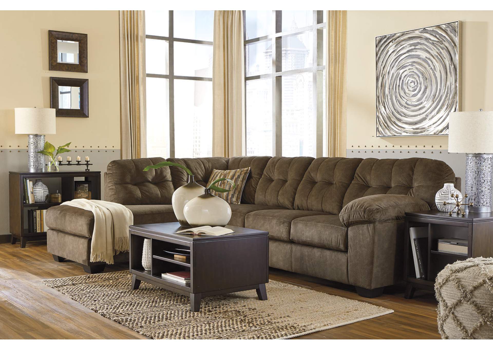 Accrington 2-Piece Sleeper Sectional with Chaise,Signature Design By Ashley
