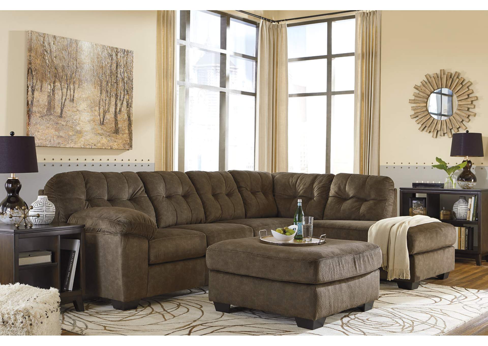 Accrington 2-Piece Sleeper Sectional with Chaise,Signature Design By Ashley