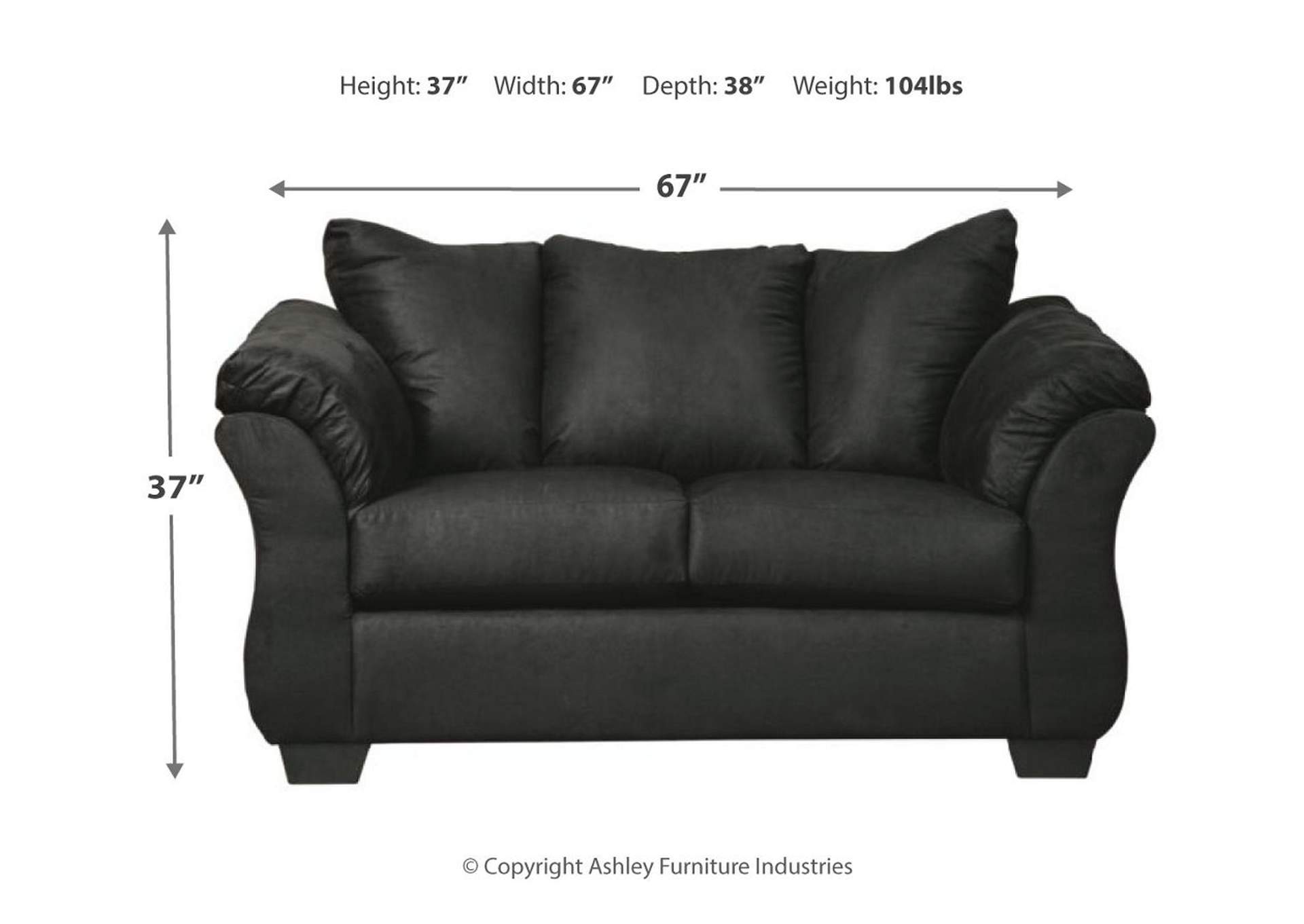 Darcy Loveseat and Ottoman,Signature Design By Ashley