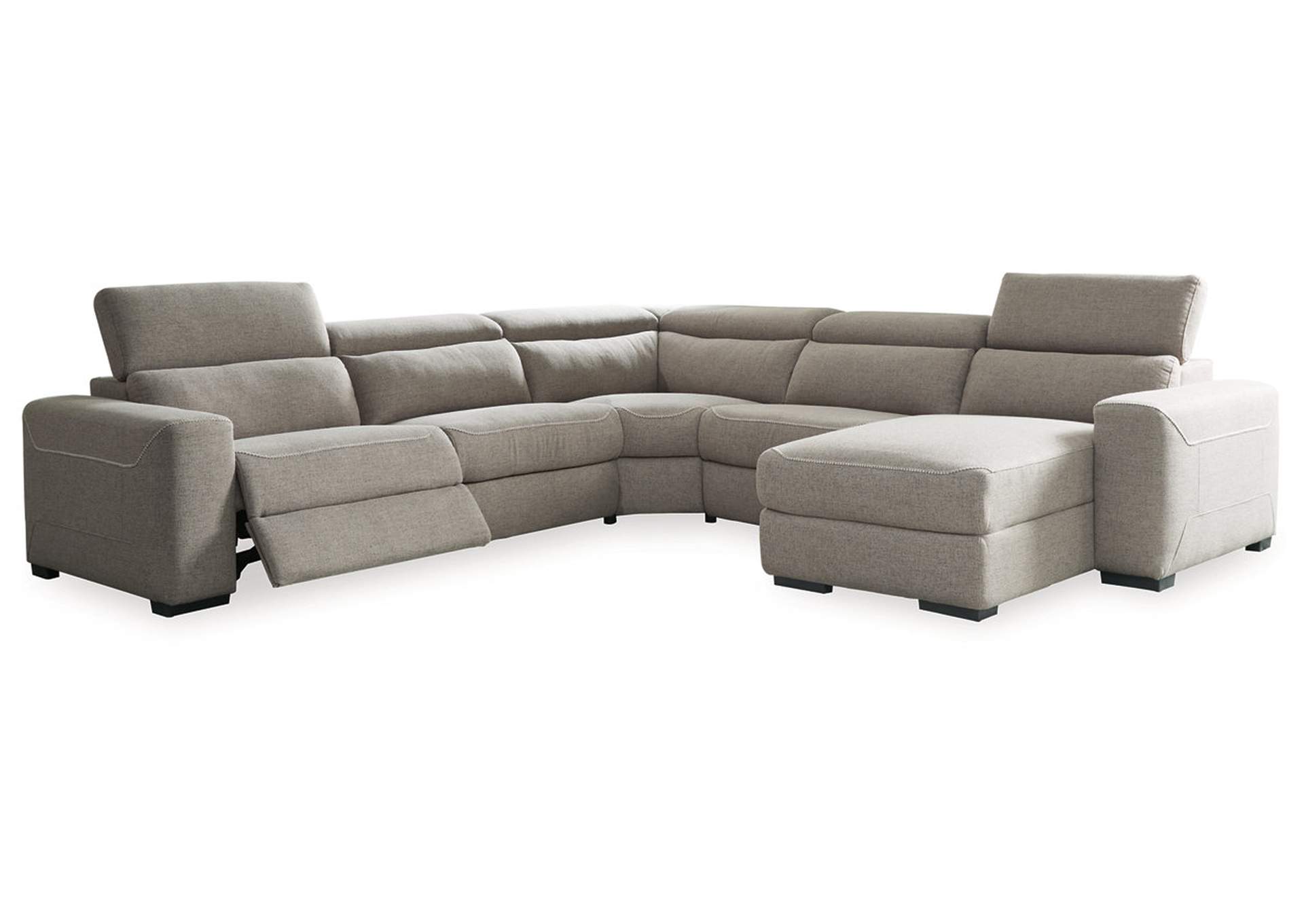 Nevio 5 Pc Leather L Shaped Sectional Sofa Matttroy