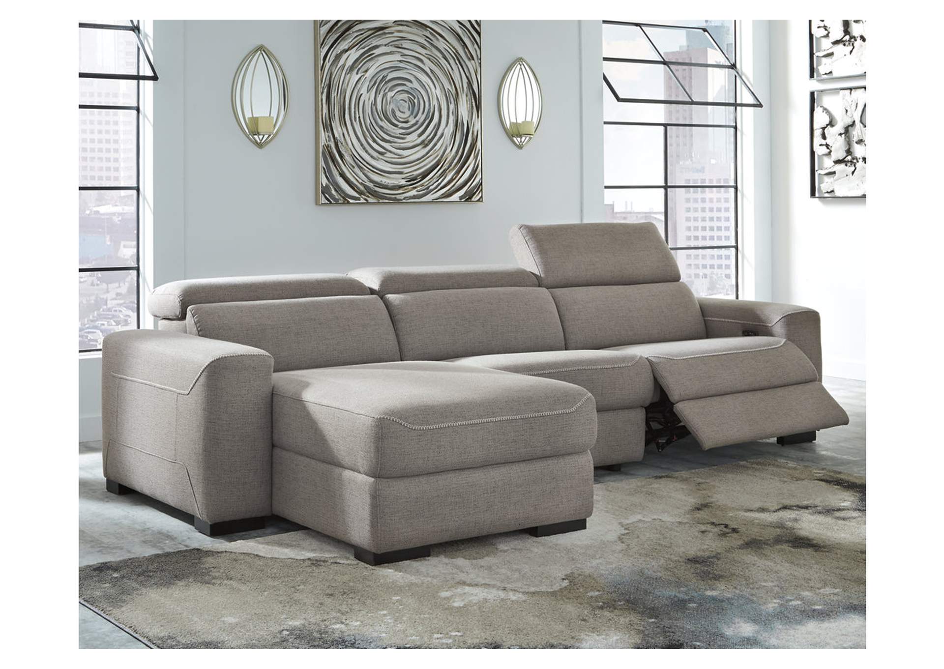 Mabton 3-Piece Power Reclining Sectional,Signature Design By Ashley