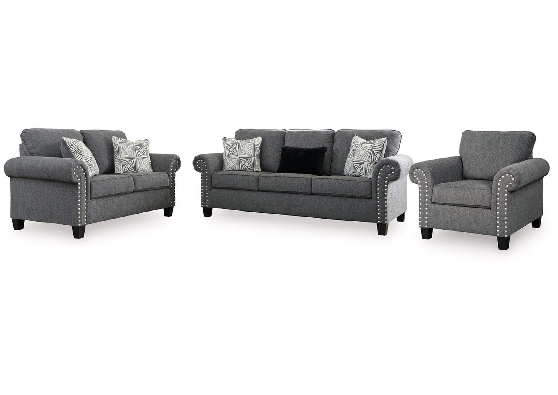 Agleno Sofa, Loveseat and Chair,Benchcraft