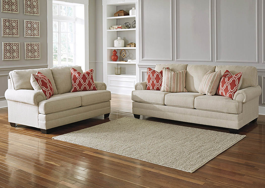 Sansimeon Stone Sofa and Loveseat,ABF Benchcraft