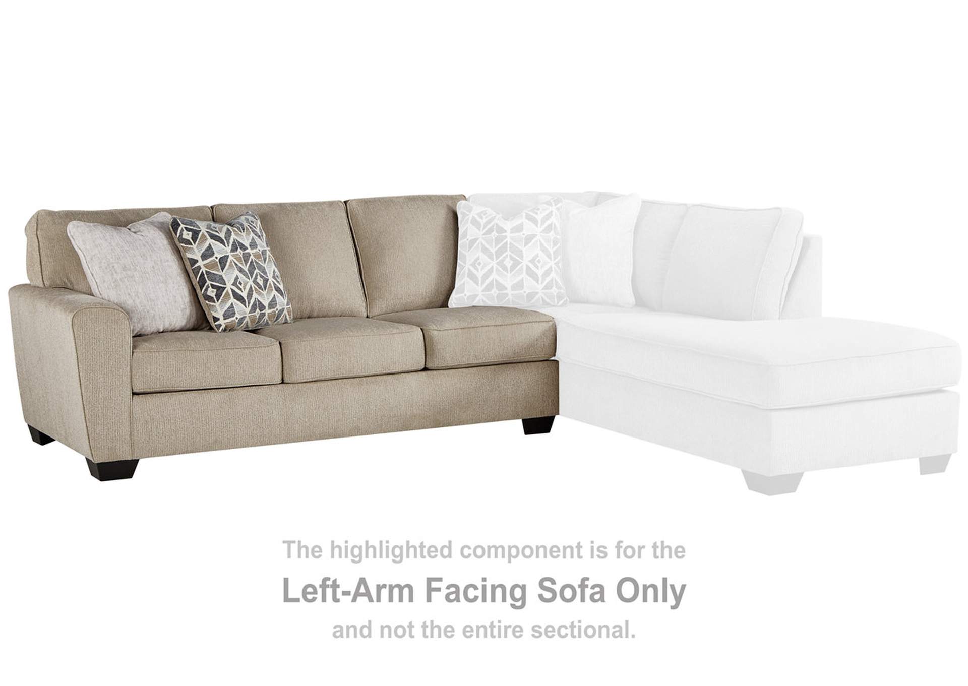 Decelle Left Arm Facing Sofa Barry S