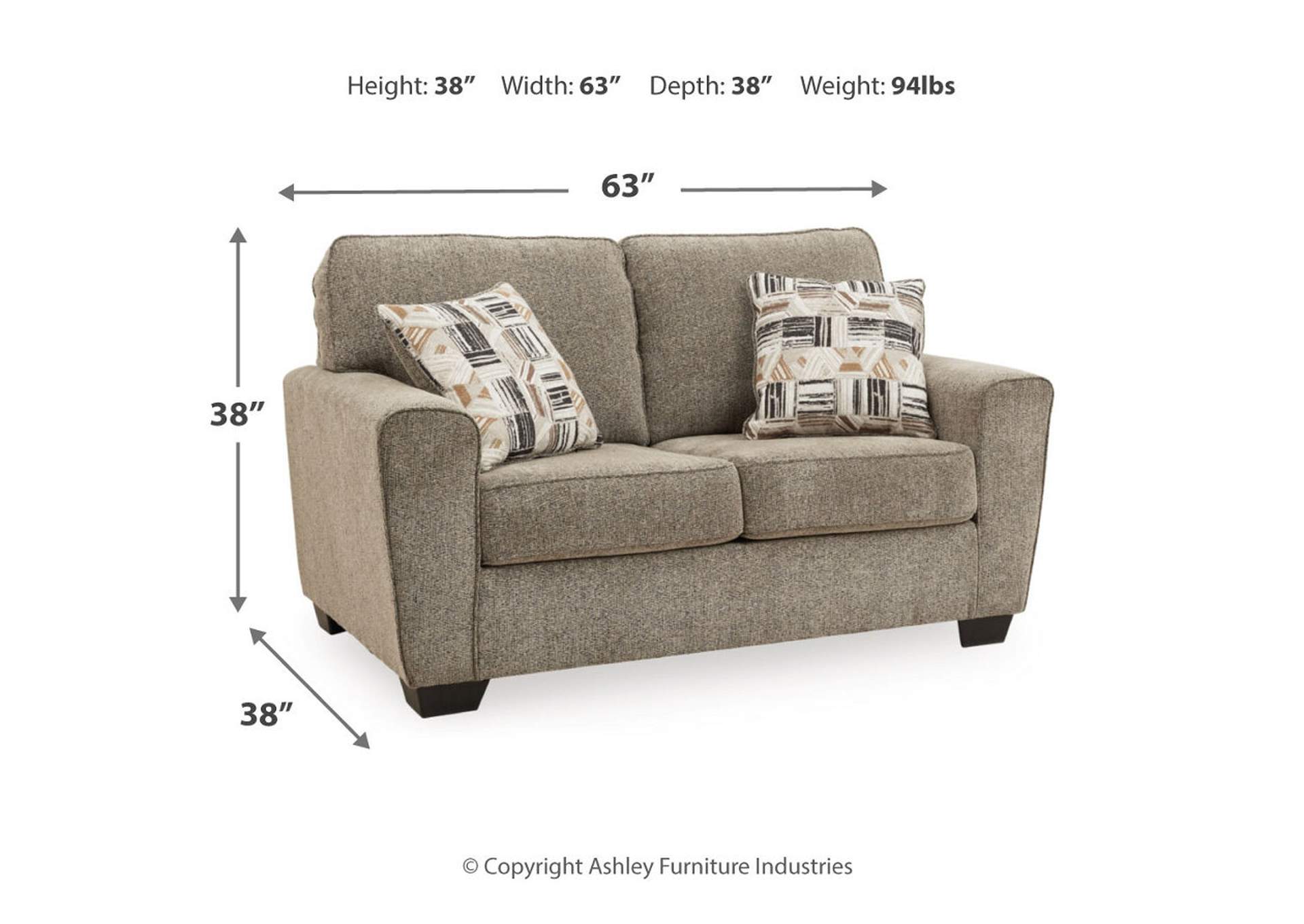 McCluer Sofa, Loveseat, Chair and Ottoman,Benchcraft