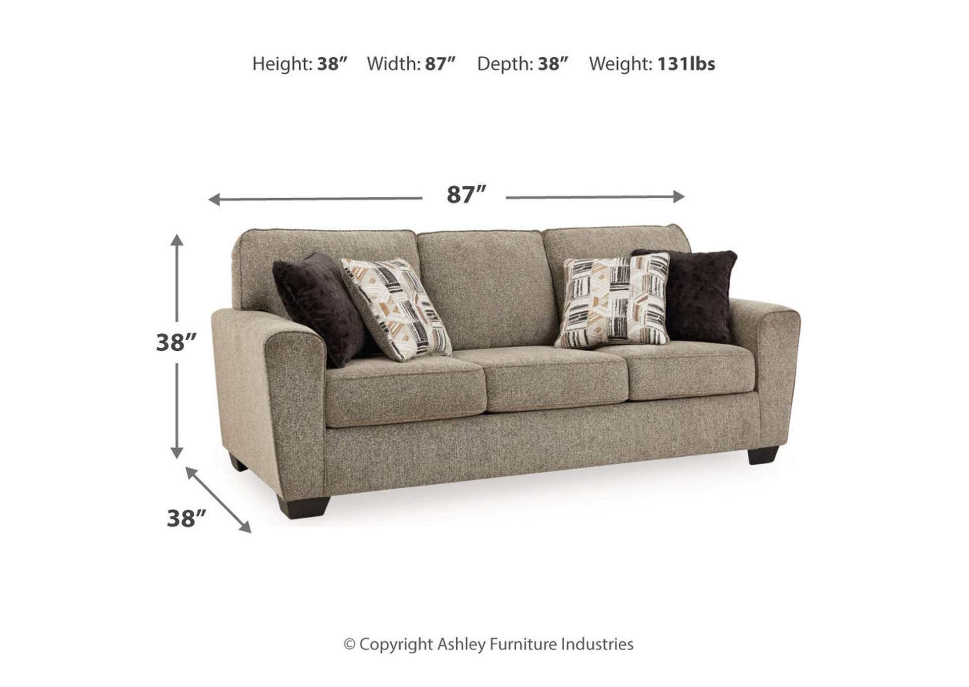 McCluer Sofa, Loveseat, Chair and Ottoman,Benchcraft