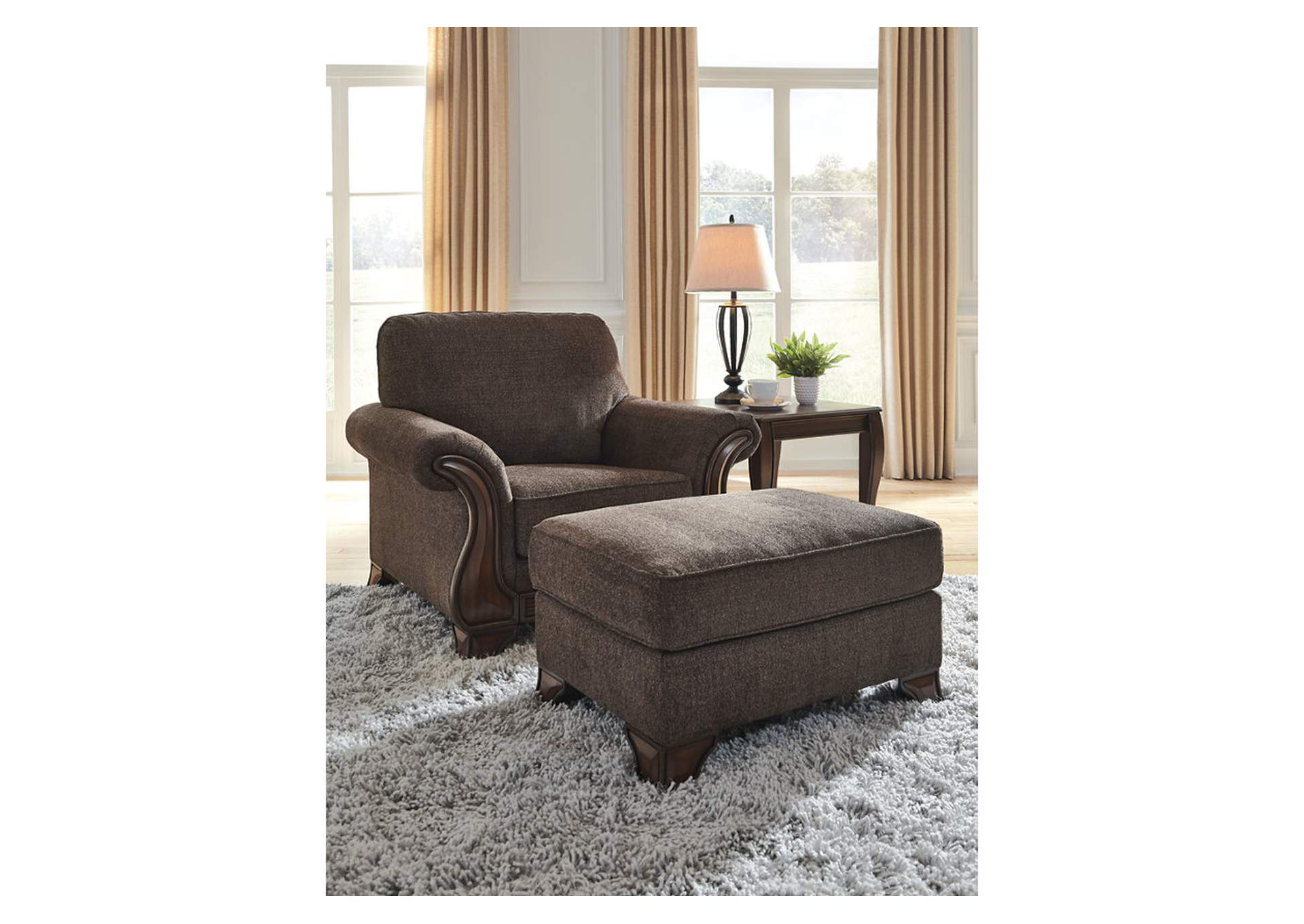 Miltonwood Chair and Ottoman,Benchcraft