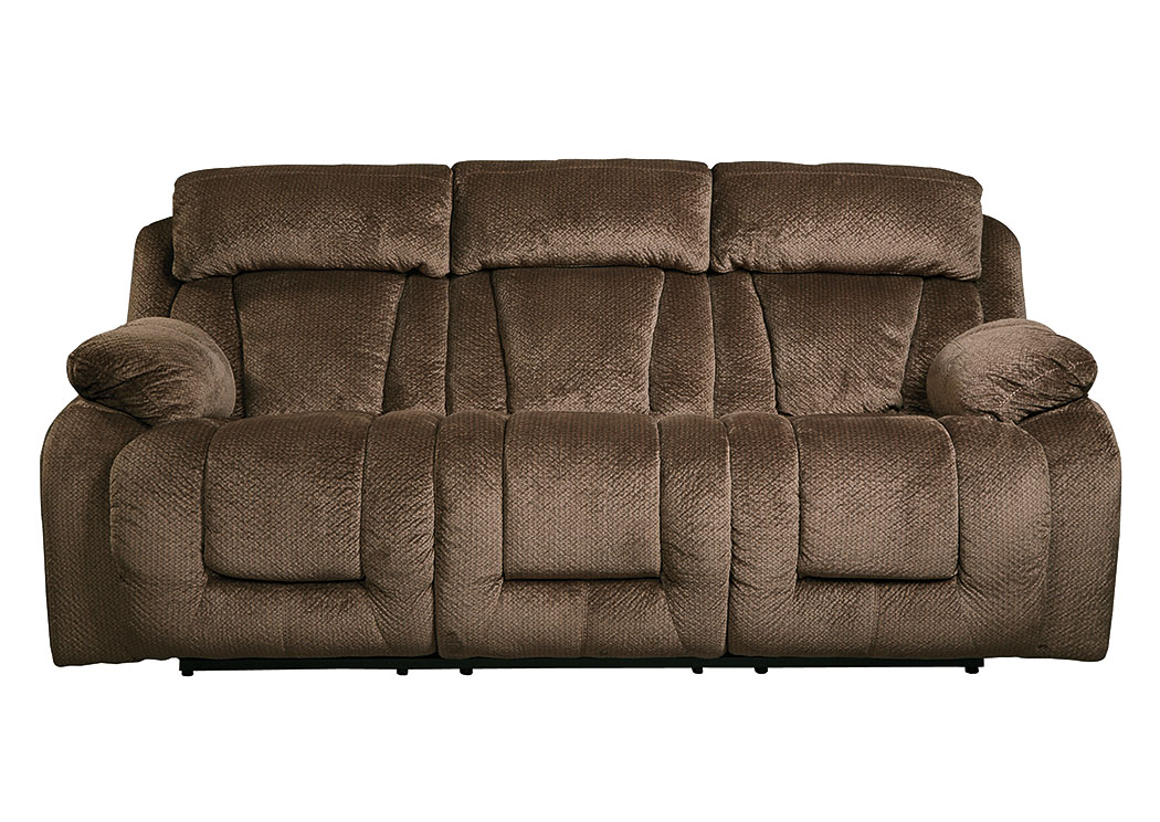 Stricklin Chocolate Reclining Power Sofa,ABF Signature Design by Ashley