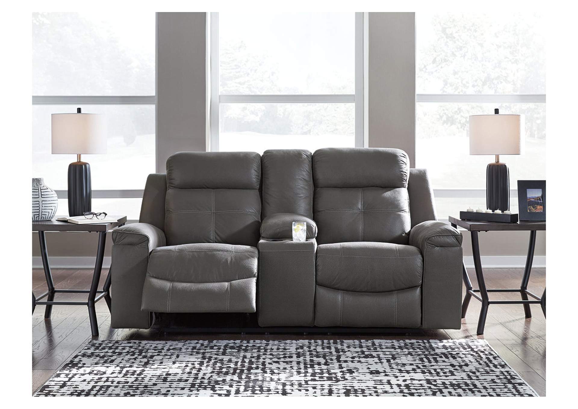 Jesolo Reclining Loveseat with Console,Signature Design By Ashley