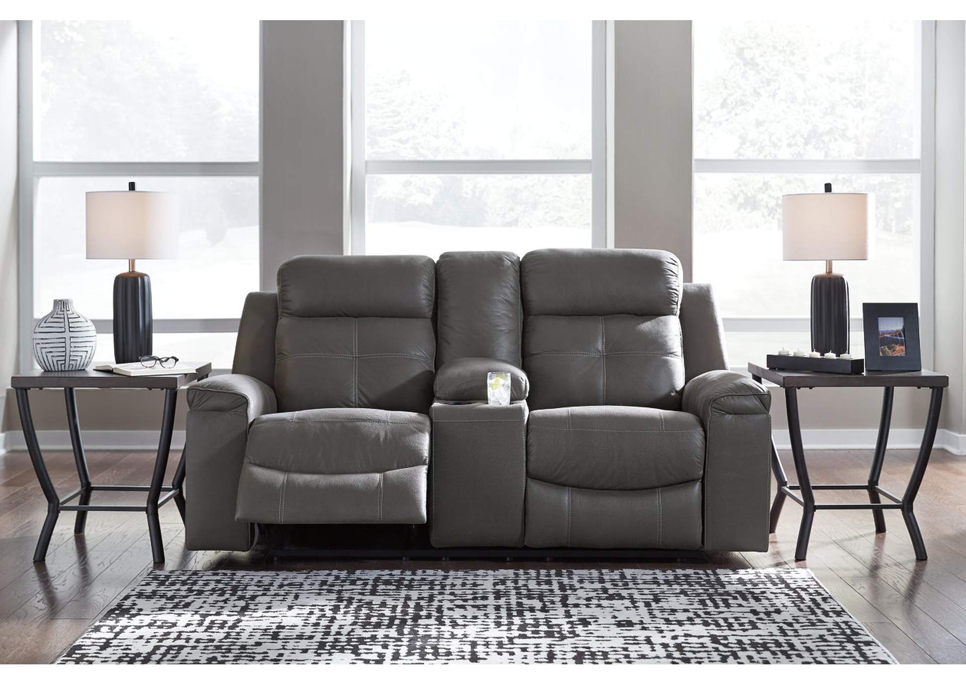 Jesolo Reclining Loveseat with Console,Signature Design By Ashley