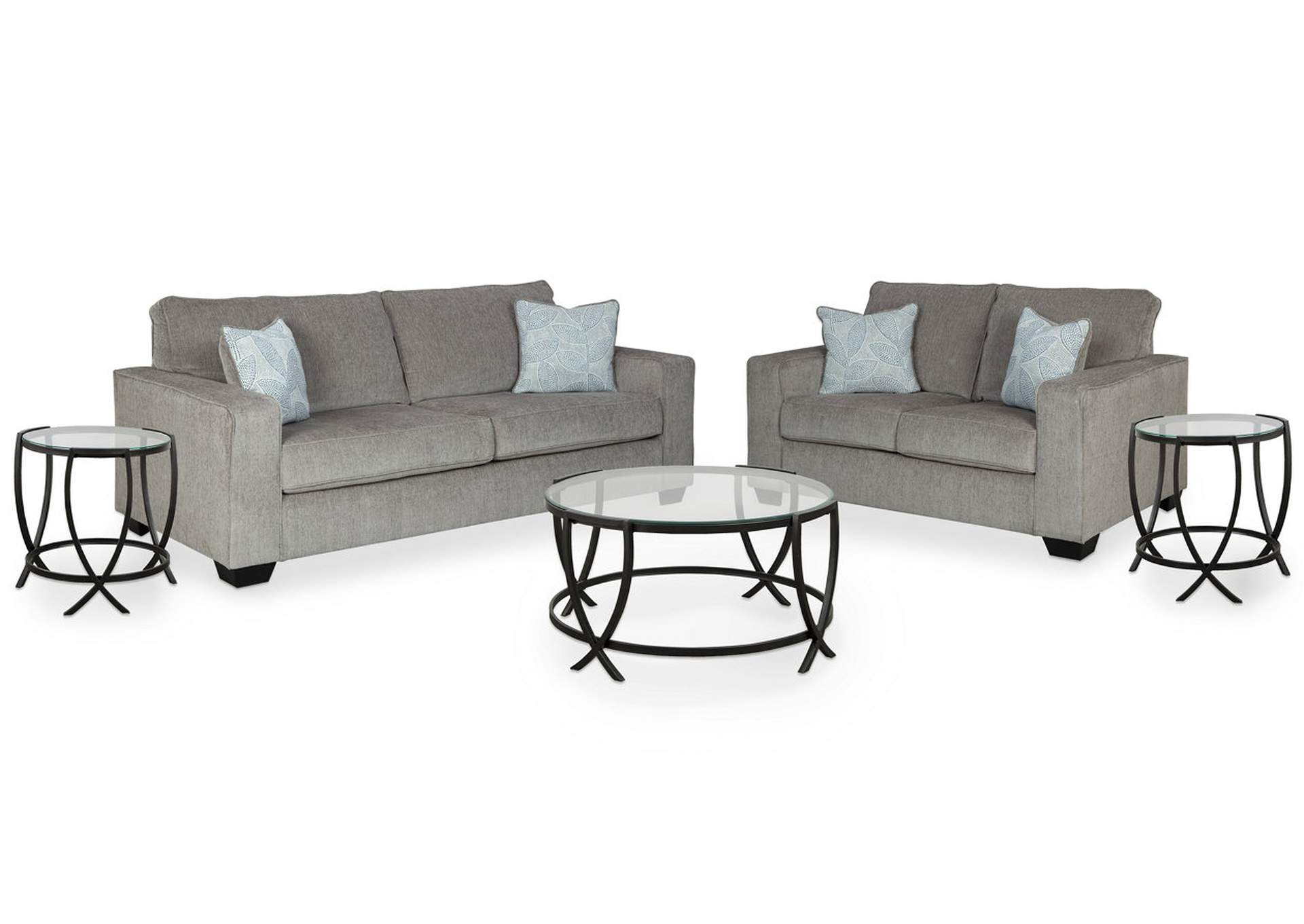 Altari Sofa and Loveseat with Coffee Table and 2 End Tables,Signature Design By Ashley