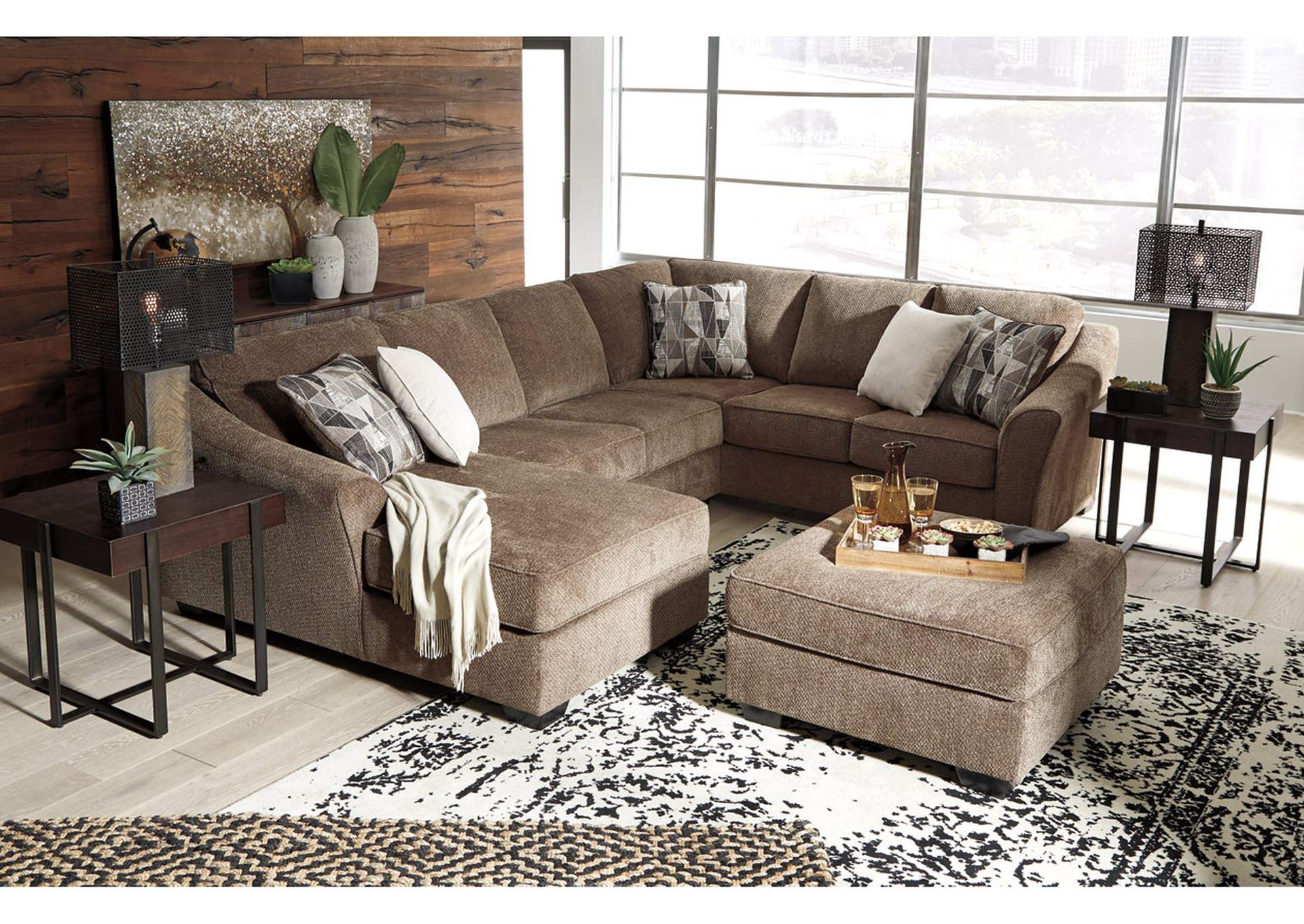 Graftin 3-Piece Sectional with Ottoman,Benchcraft