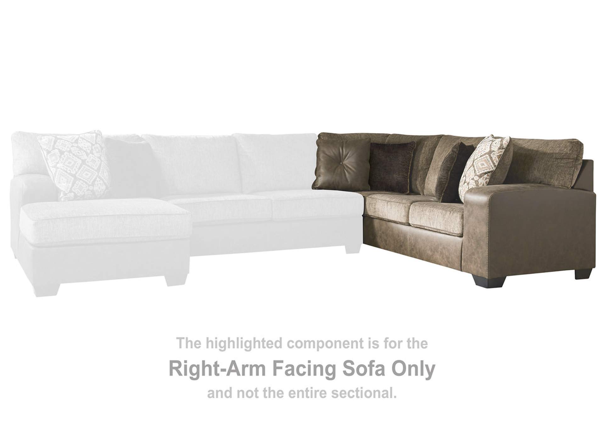 Abalone Right-Arm Facing Sofa,Benchcraft