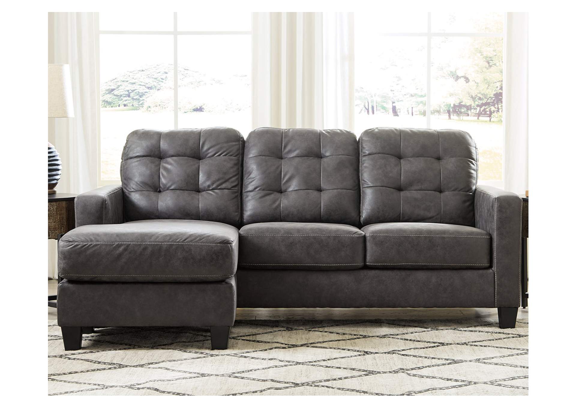 Venaldi Sofa Chaise with Occasional Table Set and Lamps,Benchcraft