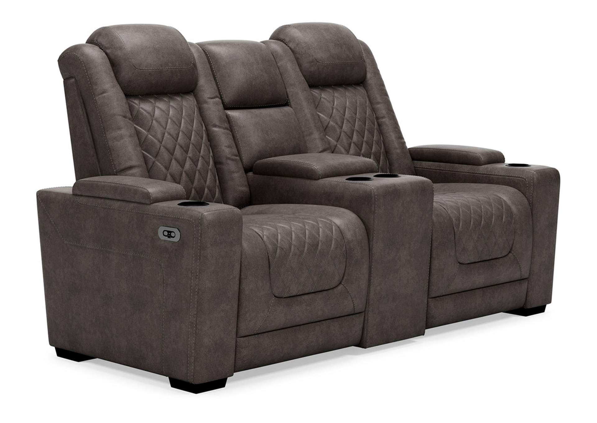 HyllMont Power Reclining Loveseat with Console,Signature Design By Ashley
