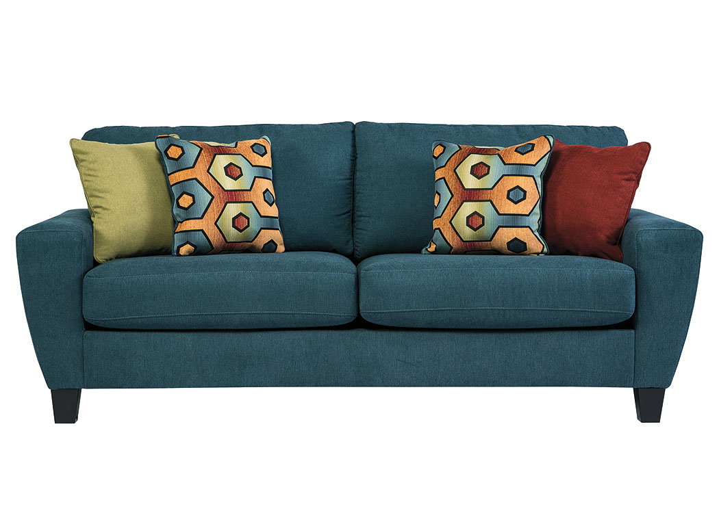 Sagen Teal Sofa,ABF Signature Design by Ashley