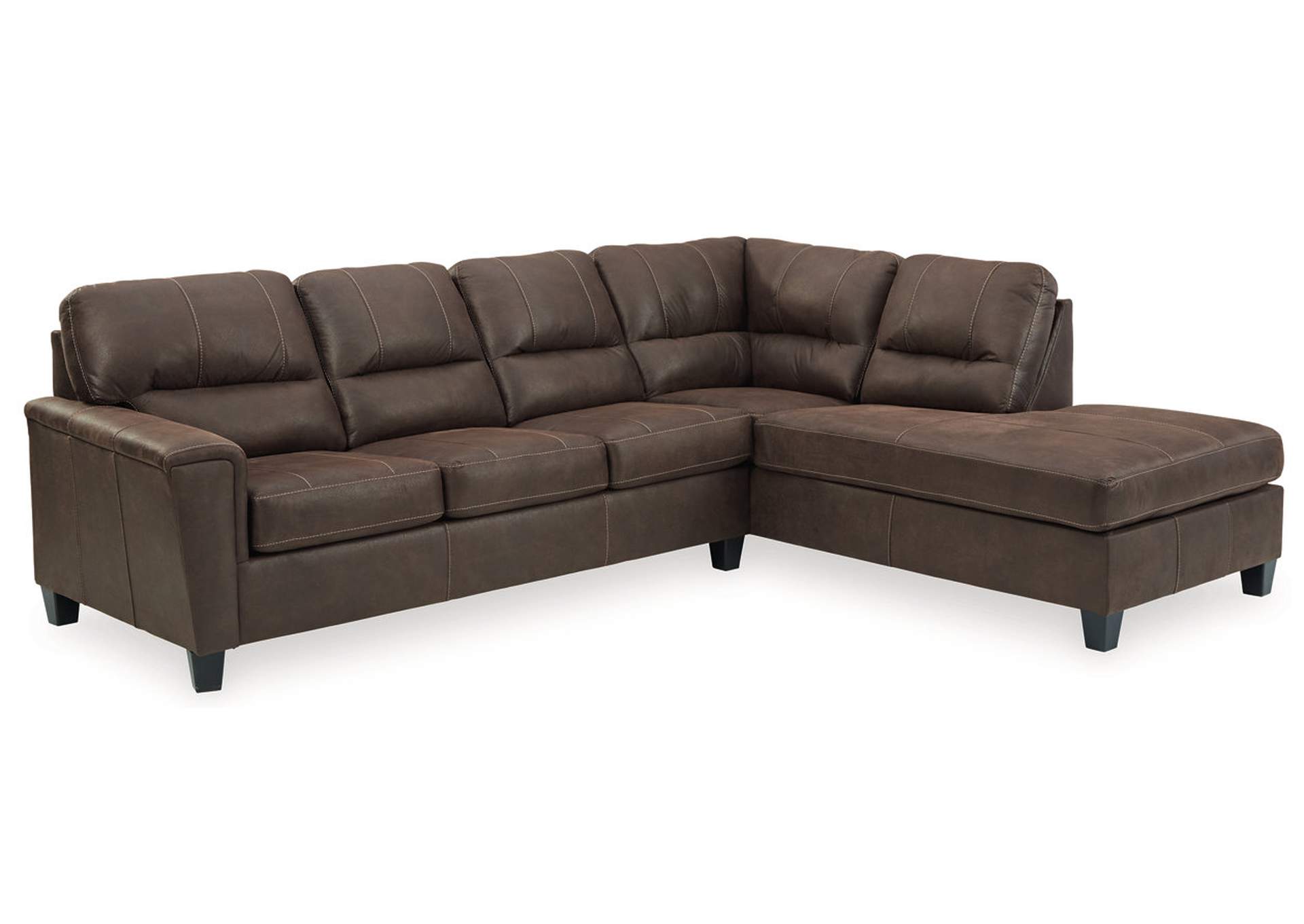 Navi Chestnut Right Arm Facing Sofa Chaise Paso Robles Furniture