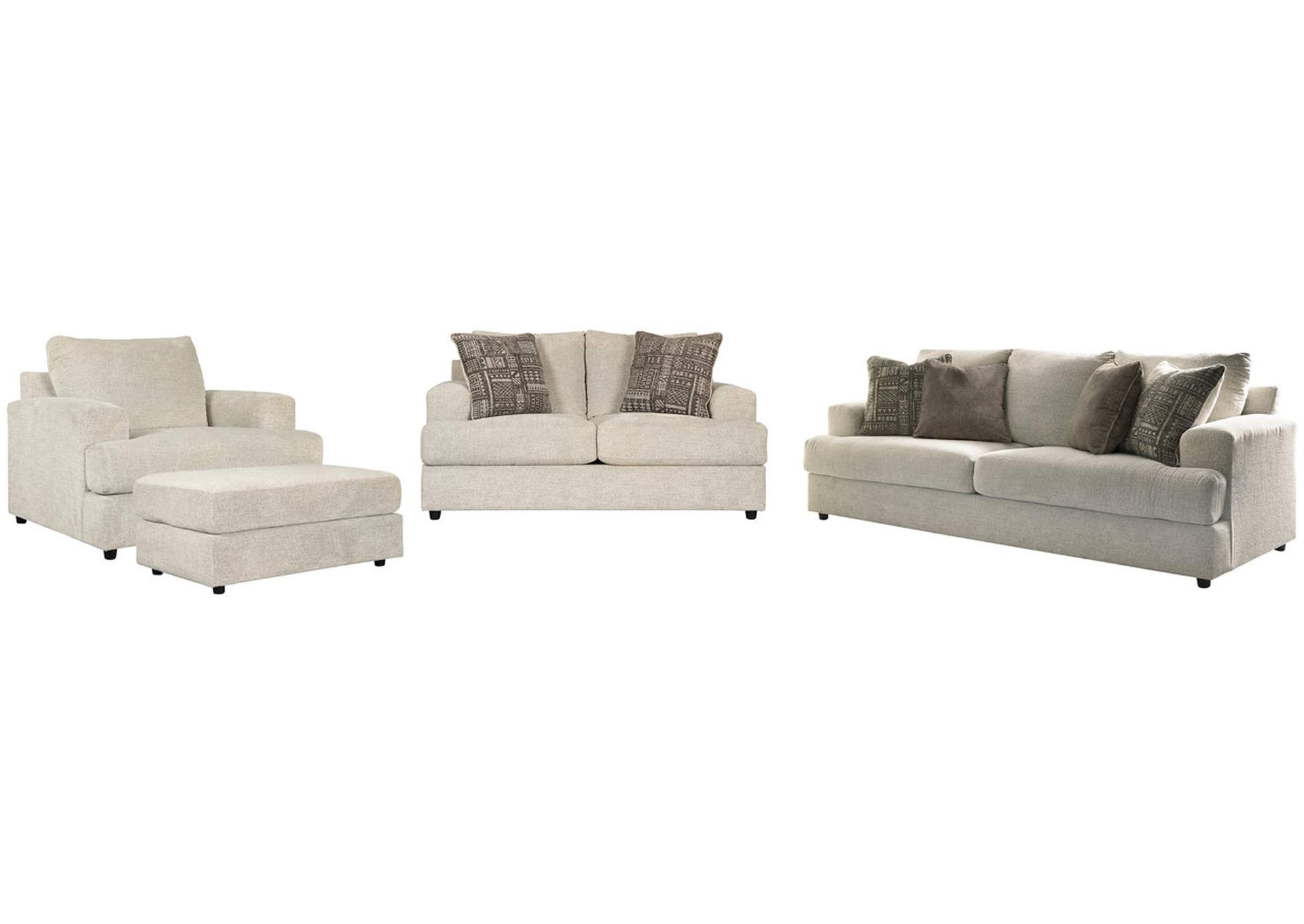 Soletren Sofa, Loveseat, Chair and Ottoman,Signature Design By Ashley