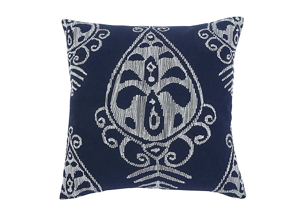 Embroidered Navy Pillow Cover,ABF Signature Design by Ashley