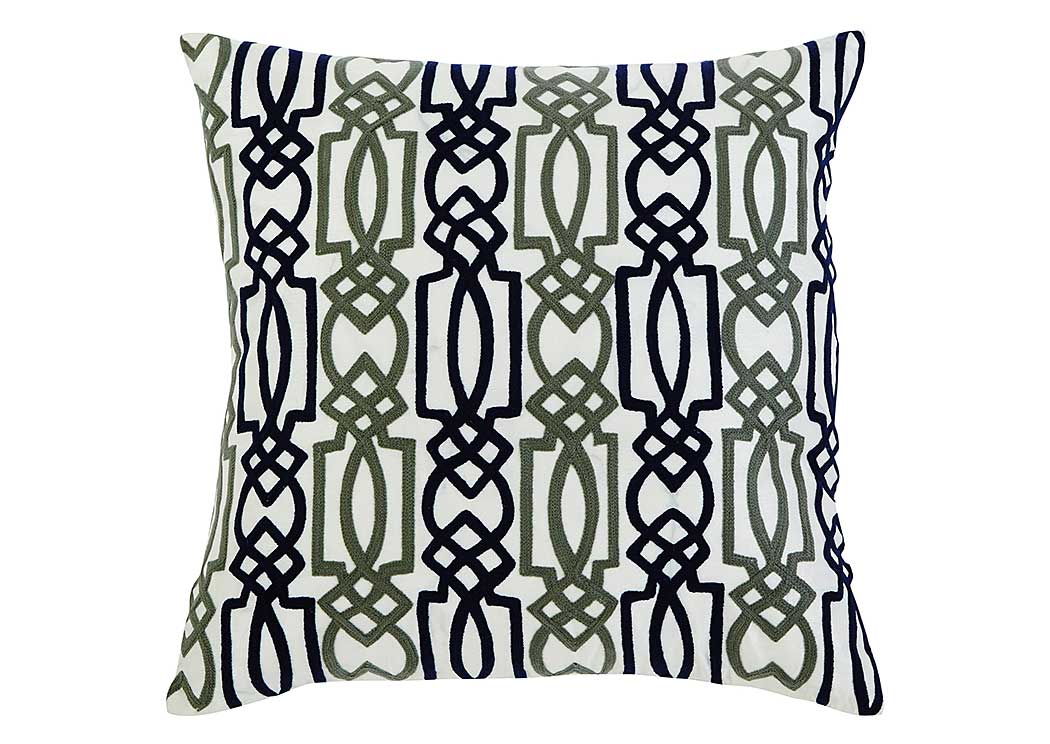 Embroidered Navy Pillow,ABF Signature Design by Ashley