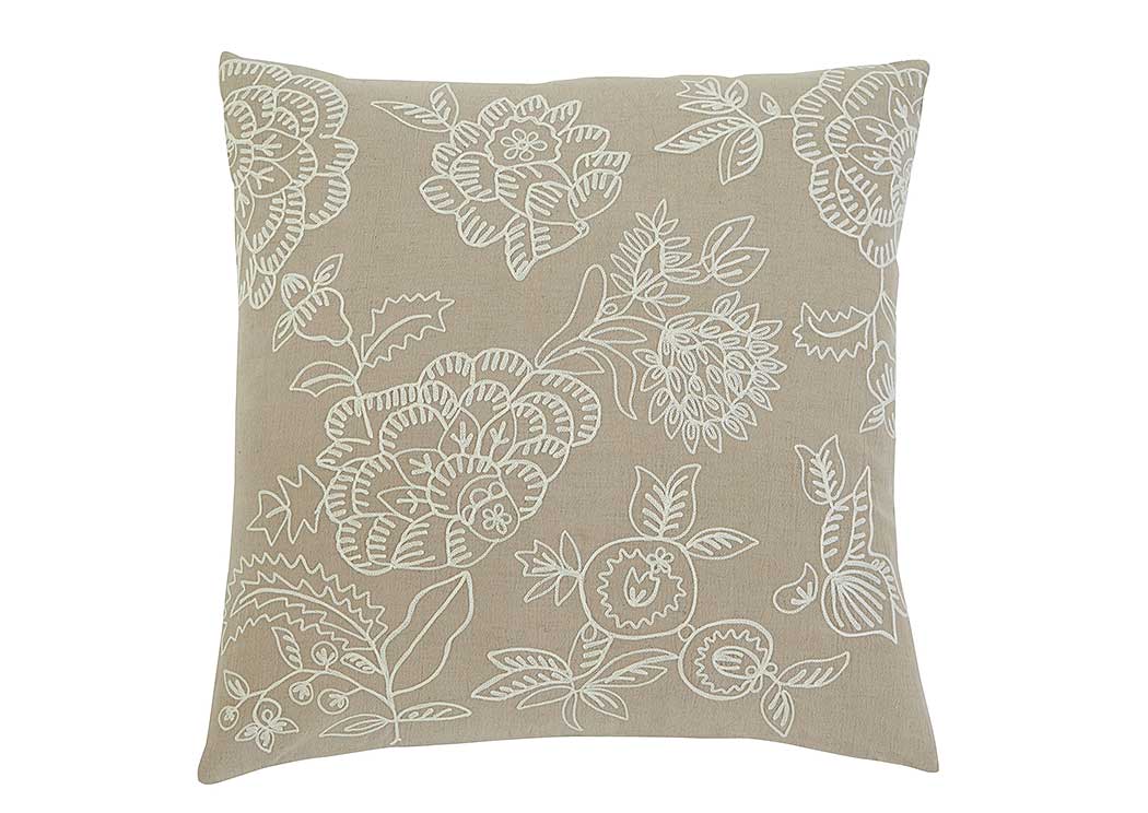 Embroidered Natural Pillow Cover,ABF Signature Design by Ashley