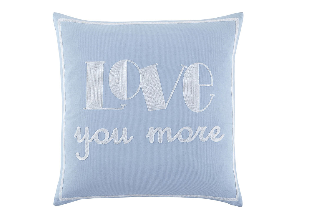 Love You More Light Blue Pillow,ABF Signature Design by Ashley