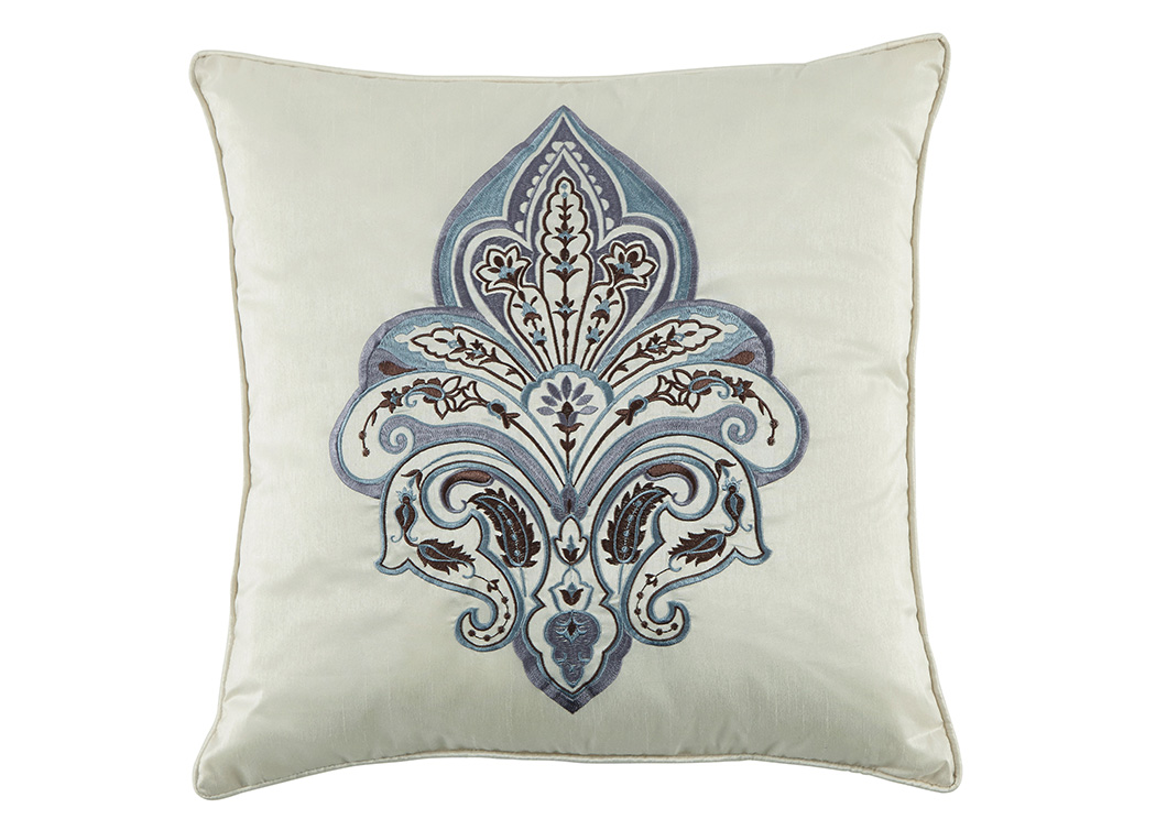 Mykel Cream/Blue Pillow,ABF Signature Design by Ashley