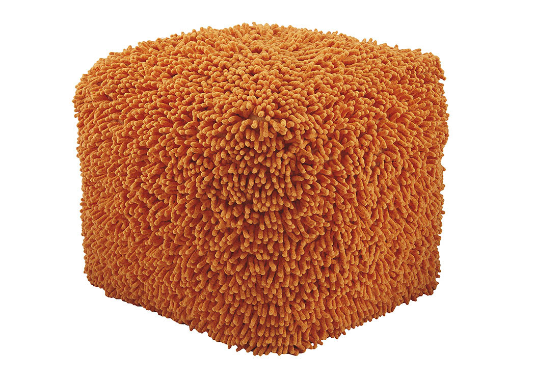 Taisce Orange Pouf,ABF Signature Design by Ashley