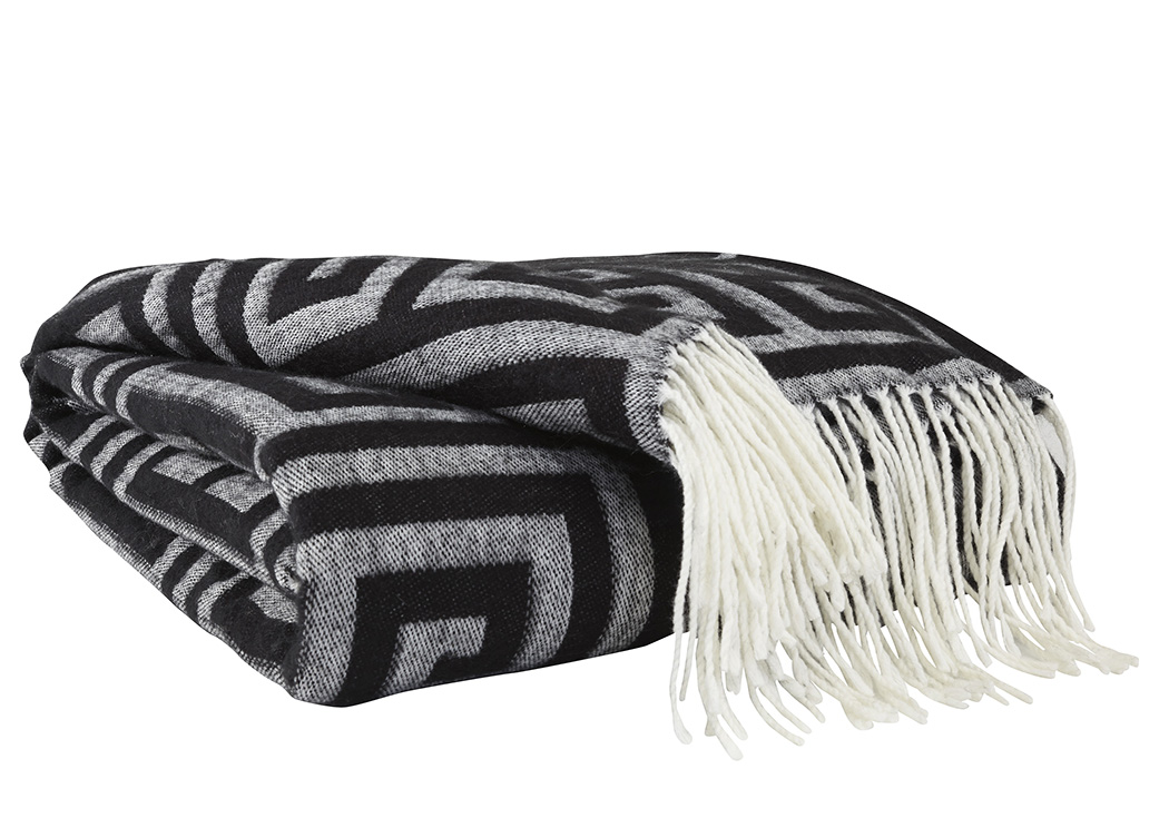 Anitra Black/Gray Throw,ABF Signature Design by Ashley